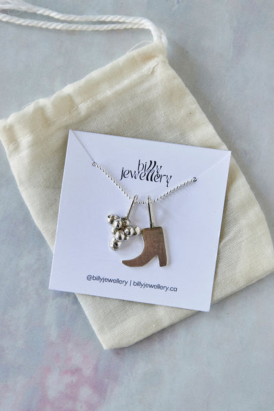 GW Boot Necklace by Billy Jewellery