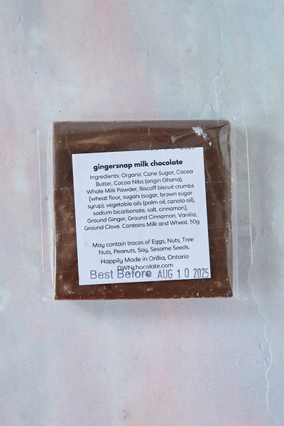 Gingersnap' Chocolate Bar
