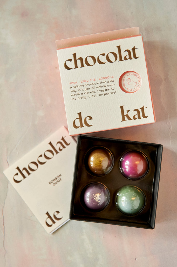Chocolat De Kat '4 Piece Bonbons' – Grape Witches