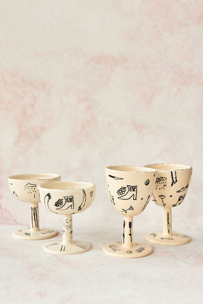 Ceramic Wine Glasses